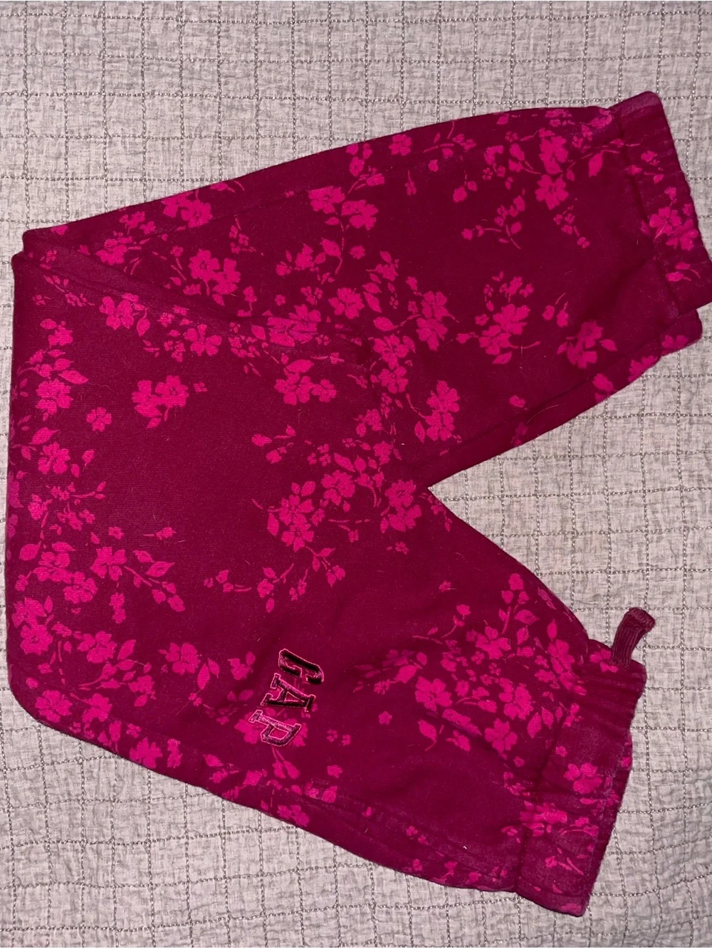 GAP Girls' Magenta Floral Leggings
